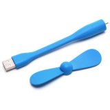 Quạt mini 2 cánh cổng USB thân silicon uốn dẻo (màu ngầu nhiên)