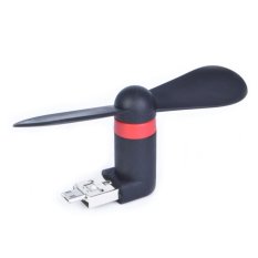 Quạt Mini cổng USB cho PC và thiết bị Android - Silicon (Đen)