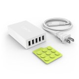 Sạc 5 cổng Aukey PA-U13 40W/8A (Trắng)