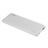 Sạc Dự Phòng Siêu Mỏng Rapoo 5000mAh, 2.1A & 1.0A Pin Li-Po (Trắng)
