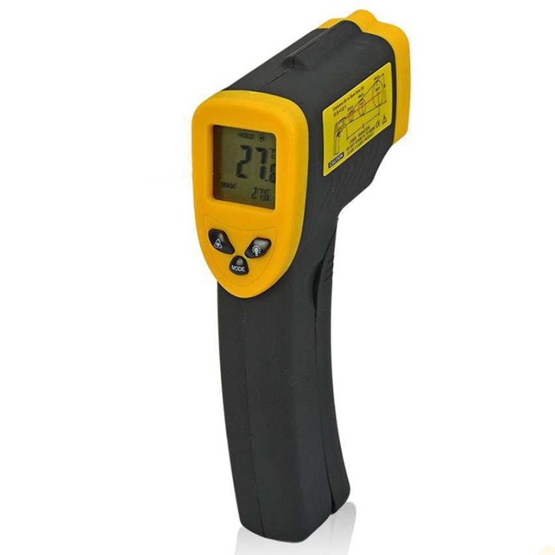Súng đo nhiệt độ hồng ngoại AR320 (-32C - 320C) (Đen phối vàng)