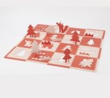 Quà tặng cho bé yêu:Thảm xốp ghép cổ tích Cô bé quàng khăn đỏ Nhật Bản - Bộ 16 miếng (Đỏ)