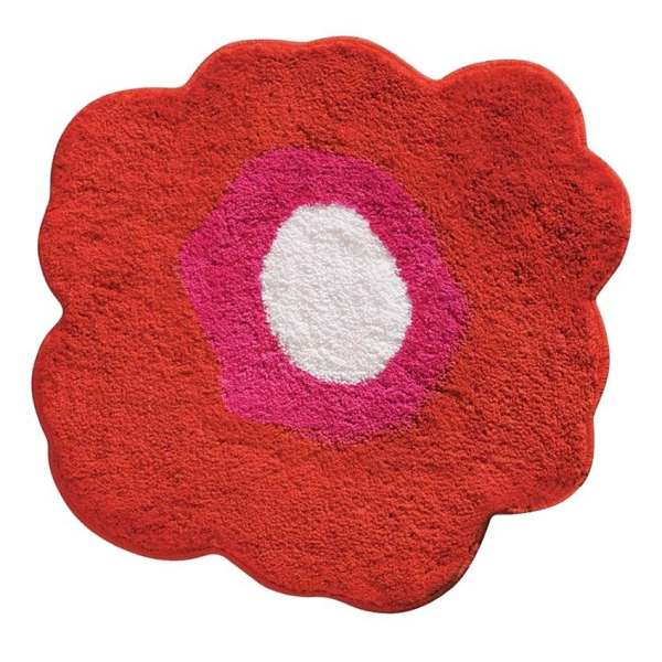 Thảm hình hoa Interdesign Poppy 2 (Đỏ)