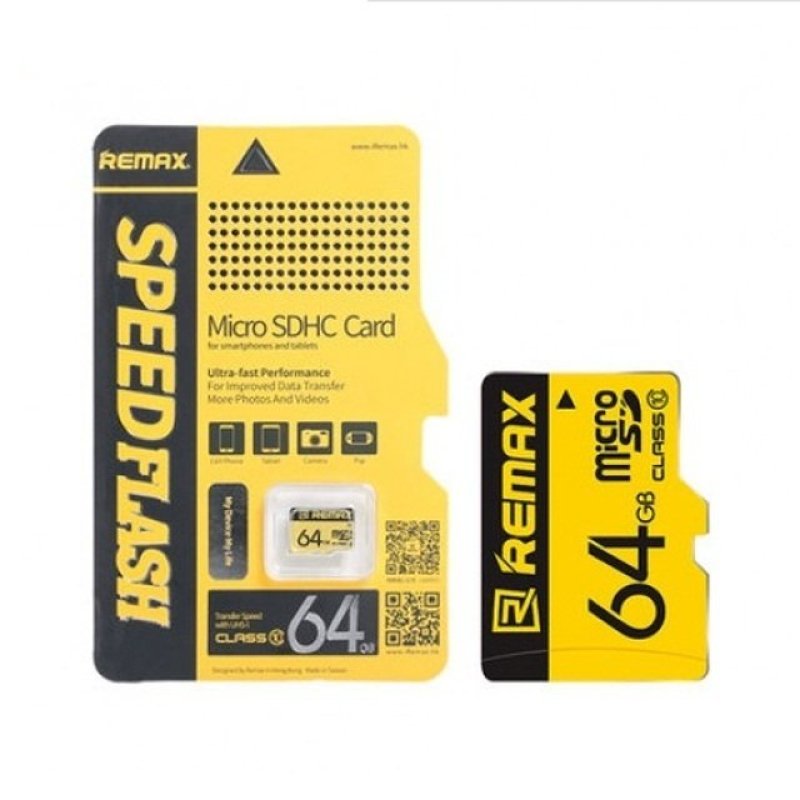Thẻ nhớ micro SD Remax 64GB (Vàng)