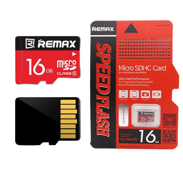 Thẻ nhớ Micro SD Remax Class 10 16GB (Đỏ)
