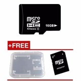 Thẻ nhớ MicroSDHC 16GB Class 6 (Đen) + Tặng kèm 01 hộp đựng thẻ và 01 adapter(16GB)