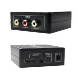 Thiết bị chuyển đổi AV sang HDMI thêm cổng âm thanh FULL HD (Đen)