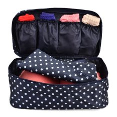 Túi đựng đồ lót travel chống thấm bi xanh Đen