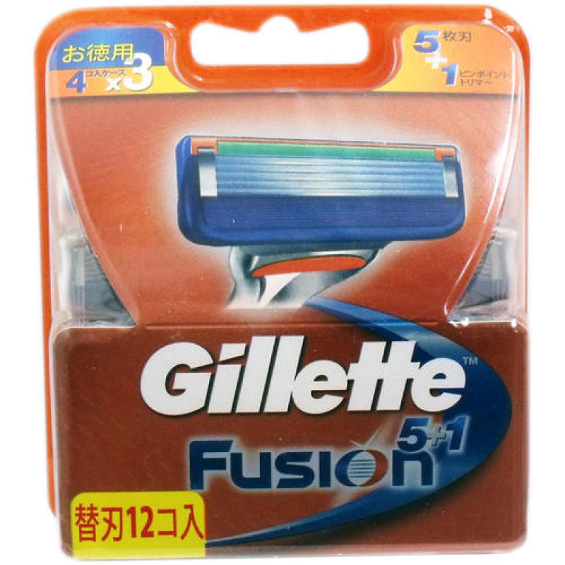 Vỉ 12 lưỡi dao cạo râu Gillette Fusion 5 + 1