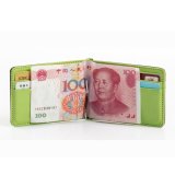 [FREESHIP MAX 15K][HCM]Ví kẹp tiền và đựng card BD148 (Đen phối xanh lá)