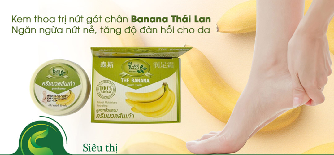Kem Thoa Nứt Gót Chân Chuối Banana Cream Heels Thái Lan