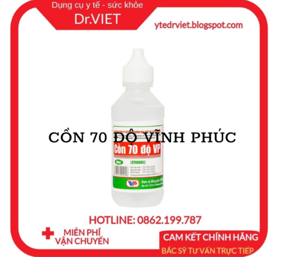 Nước 70 độ Vĩnh Phúc dùng để xử lý làm sạch môi trường, sát khuẩn bề mặt vật dụng và có thể xử lý vi khuẩn trực tiếp trên con người, bề mặt da, sát khuẩn vết thương, diệt khuẩn, sát khuẩn dụng cụ y tế, đồ vật DrViet 62 Nước 70 độ Vĩnh Phúc dùng để xử lý làm sạch môi trường, sát khuẩn bề mặt vật dụng và có thể xử lý vi khuẩn trực tiếp trên con người, bề mặt da, sát khuẩn vết thương, diệt khuẩn, sát khuẩn dụng cụ y tế, đồ vật DrViet