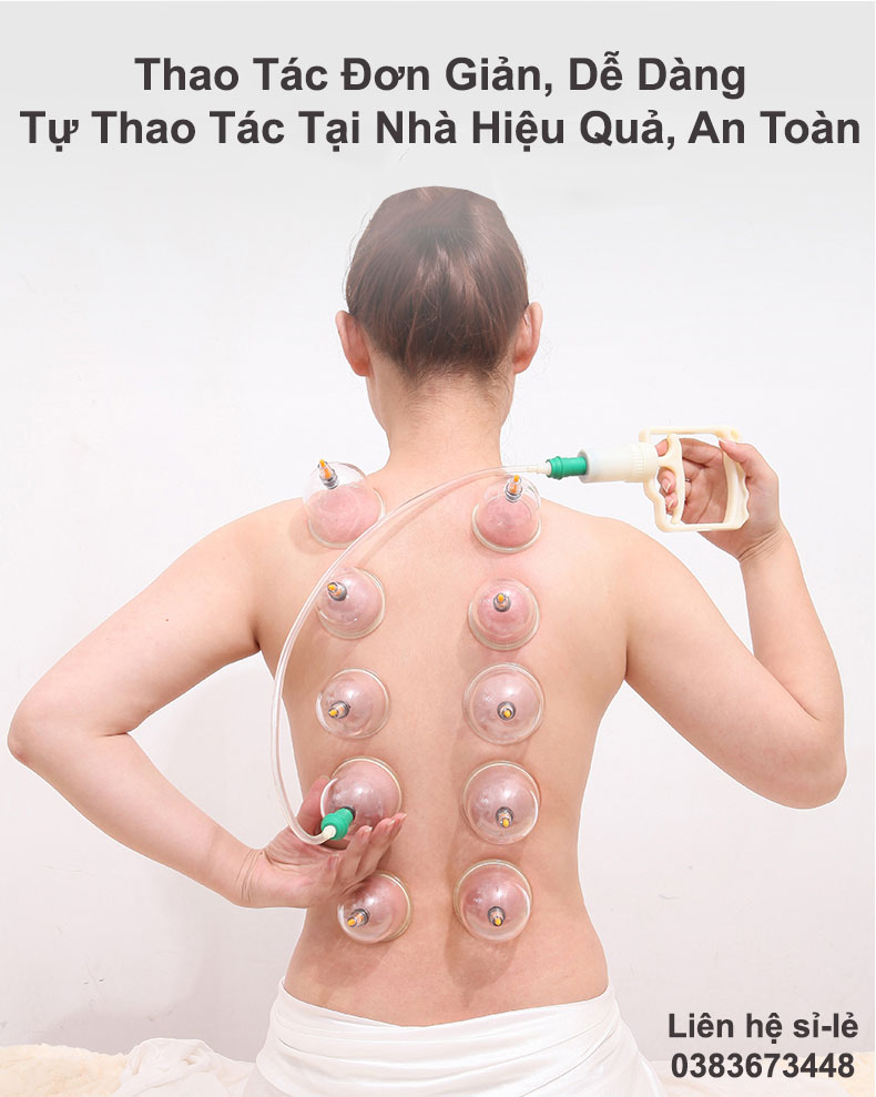 Bộ Dụng Cụ Giác Hơi công nghệ Hàn Quốc, Giải Độc Cơ Thể Từ Bên Trong, Lưu Thông Máu Dễ dàng, Bộ Giác Hơi Không Dùng Lửa(24 phụ kiện), An Toàn - Tiện Dụng, Bảo Hành Uy Tín Bởi KINH BẮC