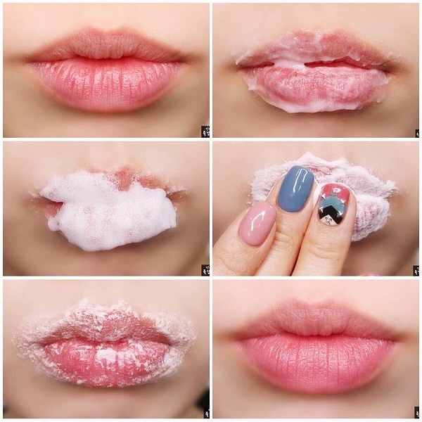 Combo Tẩy Da Chết Môi Sủi Bọt & Mặt Nạ Ngủ Môi Unpa Bubi Bubi (Bubble Lip Scrub + Lip Mask) _ Unpa Chính Hãng