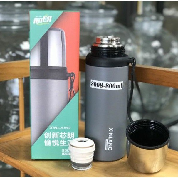 Bình Giữ Nhiệt Nóng Lạnh 8008 SUS304 Loại 800ML, Giữ Nhiệt Trên 12 Tiếng, Siêu Tiện Cho Mùa Hè Nóng Nực