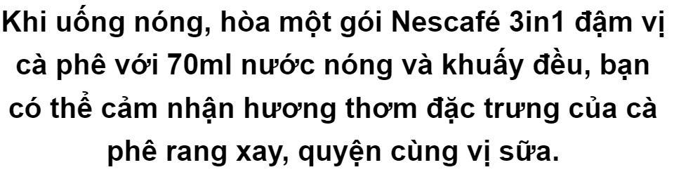 [HCM]Nescafe 3in1 đậm vị cà phê bịch (46 gói x 17g)