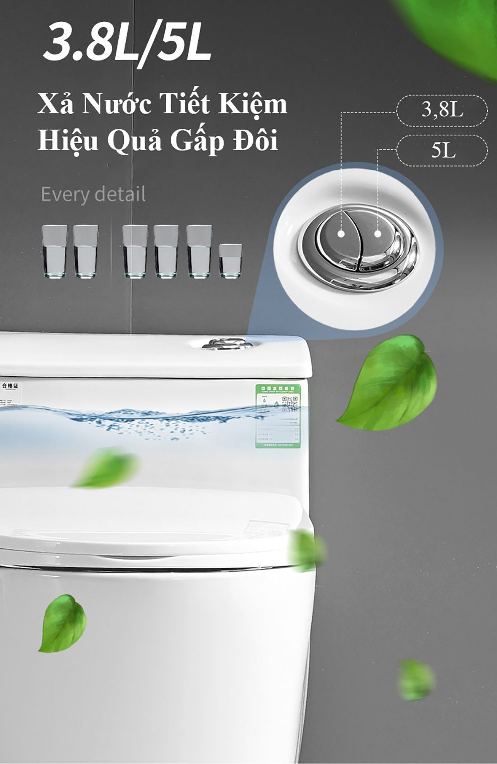 Bồn Cầu Một Khối Schmidt, Nhập Khẩu Hàng Chính Hãng-Bảo Hành 5 Năm CH883