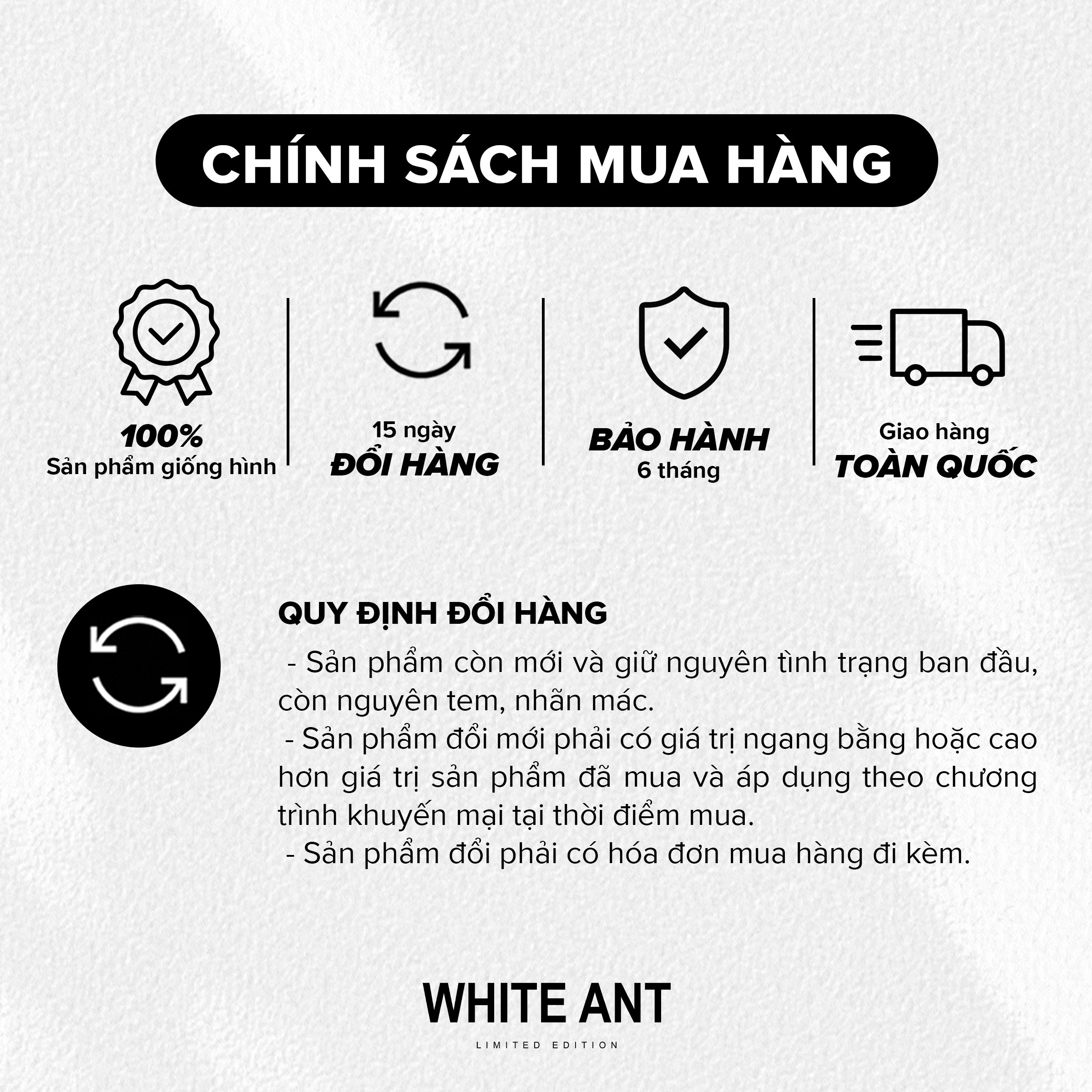 Khẩu Trang Vải Kháng Khuẩn WHITE ANT Dệt Bằng Sợi Cotton 300000002