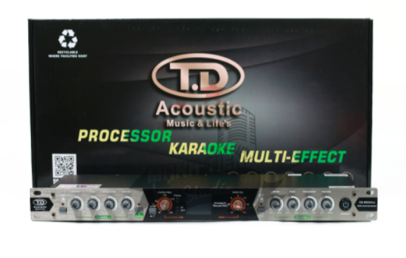 Máy Nâng Tiếng Hát Td Acoustic Cb-800 Ultra Cao Cấp,Thiết Bị Nâng Tiếng Thiết Kế Kim Loại Cao Cấp,Đèn Led Nổi Bật Cho Âm Thanh Dàn Karaoke Chất Lượng,Nâng Giọng Hát Trong Sáng Có Thể Kết Hợp Cả Vang Cơ,Vang Số (Mixer Karaoke)