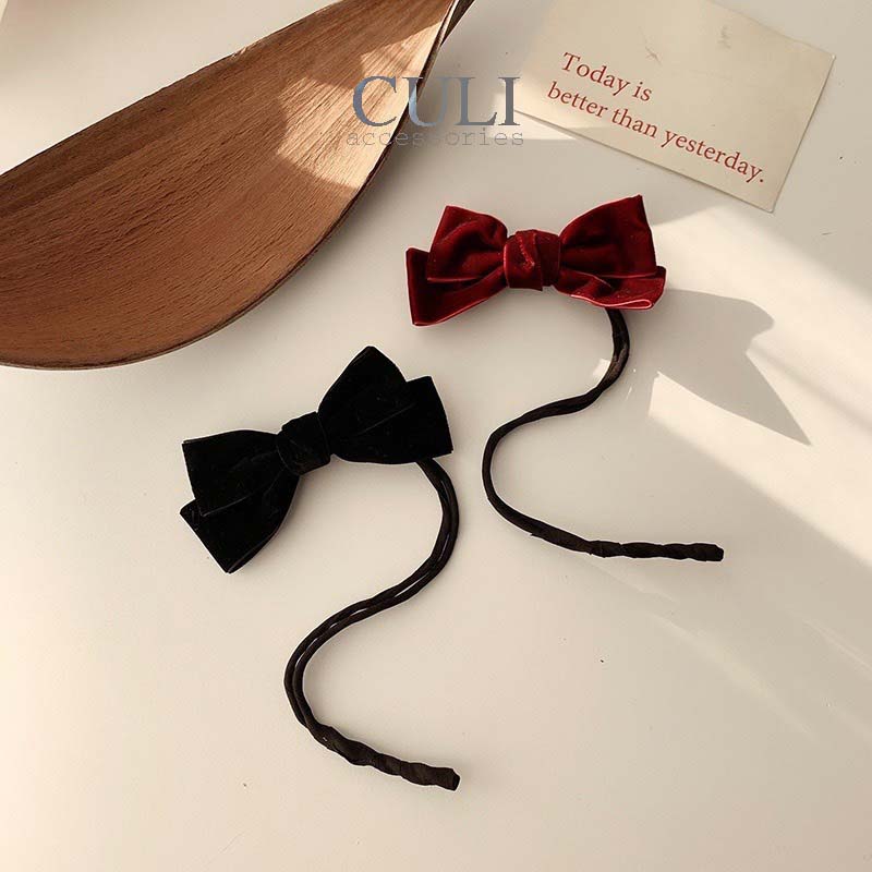 Kẹp búi tóc quấn tóc dẻo thông minh , dụng cụ kẹp búi tóc nơ xinh xắn phong cách Hàn Quốc