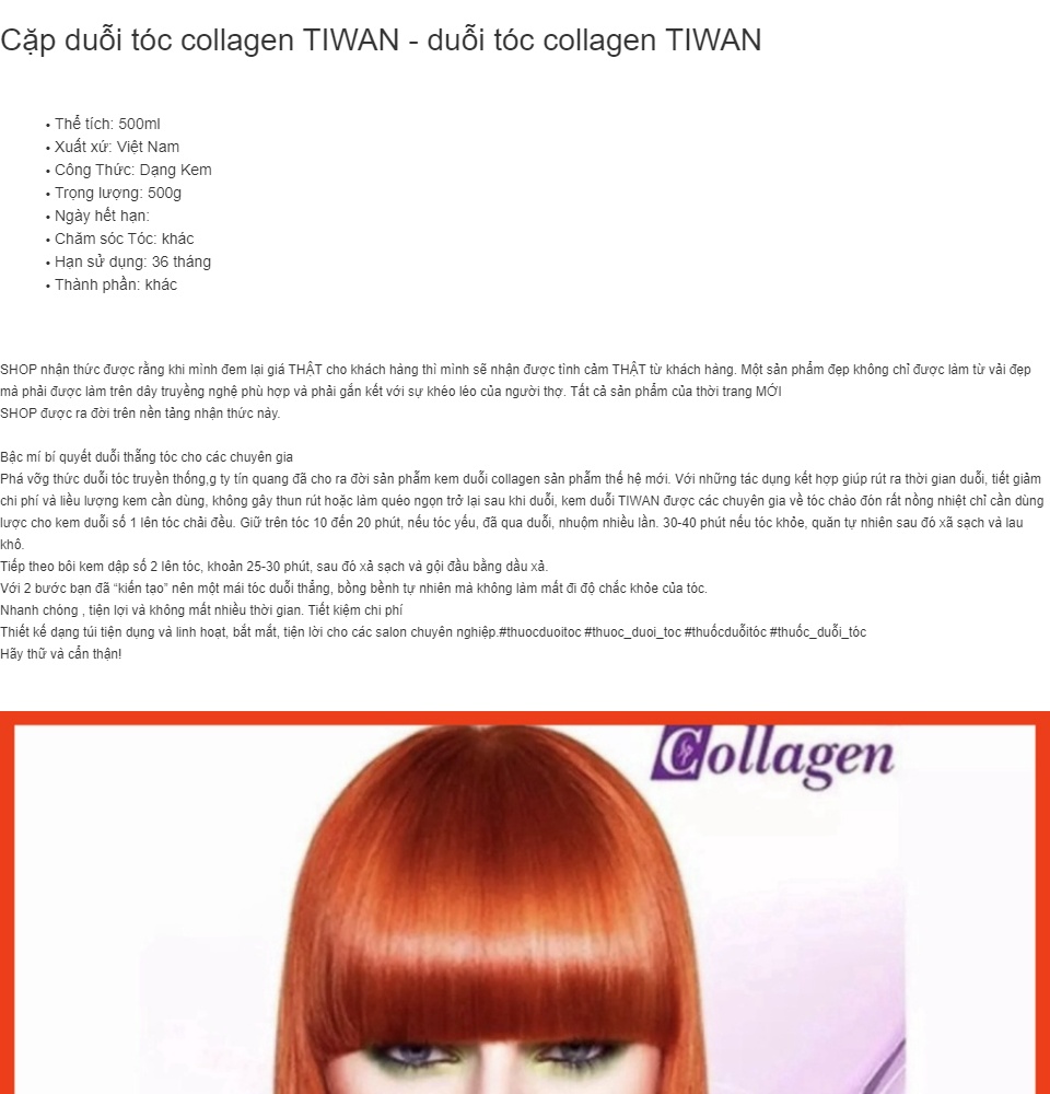 Sản phẩm duỗi tóc collagen TIWAN sẽ giúp cho mái tóc của bạn chuyển động mượt mà và có vẻ đẹp rực rỡ hơn. Hãy xem hình ảnh để tận hưởng vẻ đẹp mới mẻ mà sản phẩm này mang lại!