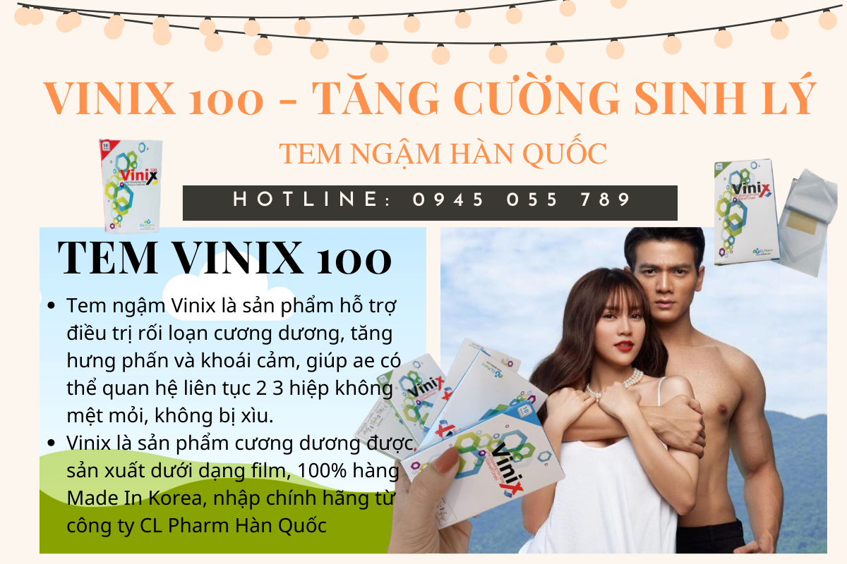 Tem Ngậm Vinix 100mg - 4tem