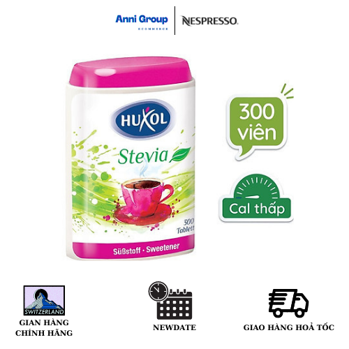 Đường Ăn Kiêng Huxol - Dòng Stevia (300 viên/ hộp) Nhập Khẩu Từ Đức - Dietary Sugar Huxol Stevia - Dành Cho Người Tiểu Đường, Ăn Kiêng, Giảm Cân, Hô Trợ Kiểm Soát Đường Huyết - NPP Anni Store