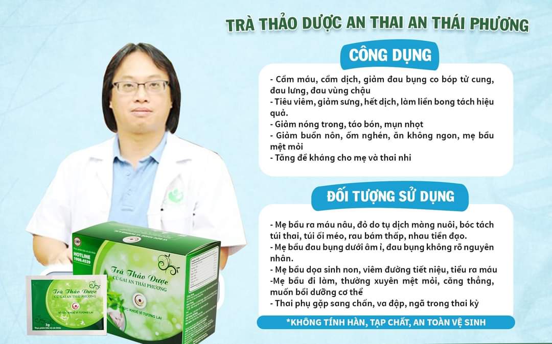TRÀ THẢO DƯỢC CỦ GAI AN THÁI PHƯƠNG - CON KHỎE MẸ VUI
