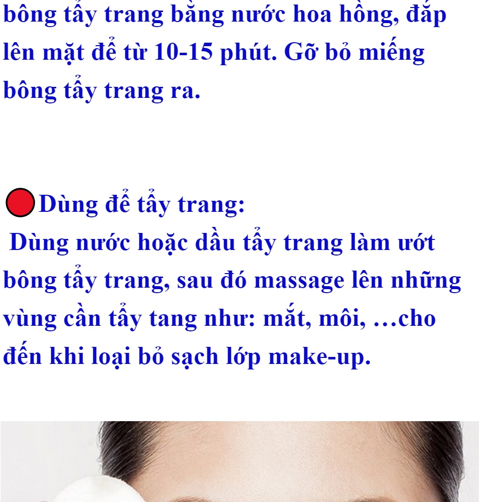[100% BÔNG GÒN] 150 Miếng Bông Tẩy Trang Ipek Thổ Nhĩ Kỳ-Không Để Lại Xơ Bông 100% Làm Từ Bông Gòn