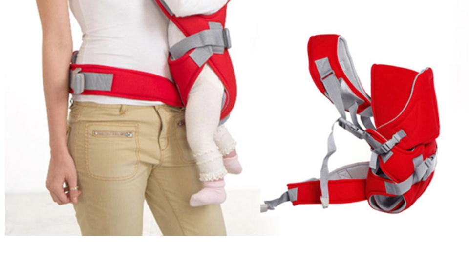 đai địu em bé 4 tư thế đai đeo an toàn cho bé dây đai cho bé đi xe máy chất liệu cotton và bông cho cảm giác thoải mái. 6
