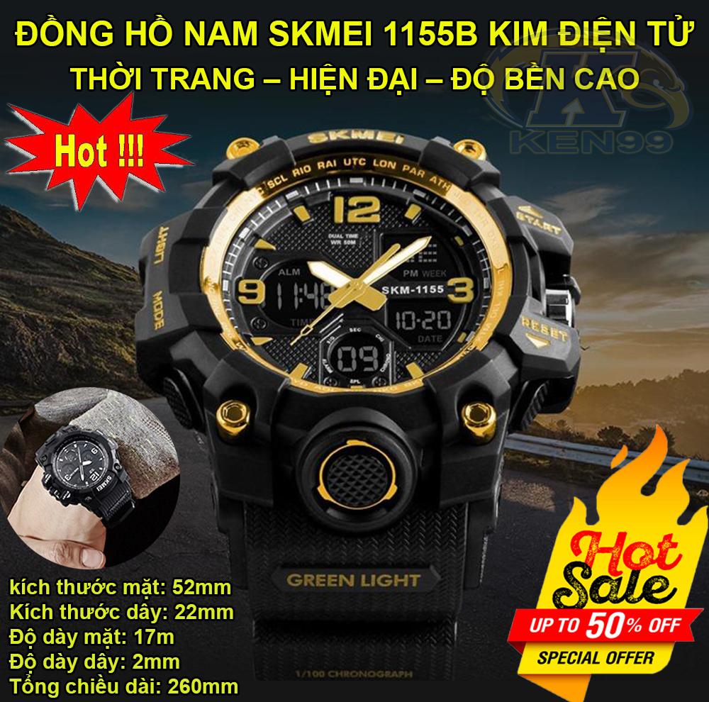 Đồng hồ đeo tay nữ ĐỒNG HỒ NAM SKMEI 1155B KIM ĐIỆN TỬ, Đồng Hồ Đeo Tay. đồng hồ Skmei SK-1155B KIM ĐIỆN TỬ món phụ kiện thích hợp cho những tín đồ yêu thích vận động, tập luyện thể thao .BẢO HÀNH TOÀN QUỐC.BỞI SHOP NOW 4.0