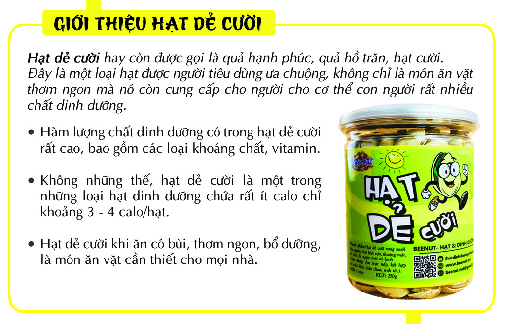 Hạt dẻ cười 250g, Hạt dẻ Mỹ không tẩy trắng, Hạt dinh dưỡng BeeNut