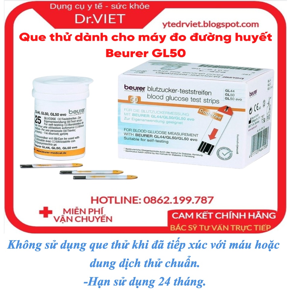Que thử dùng cho máy đo đường huyết Beurer GL42, GL50 chính hãng-Xuất xứ Đức,lấy máu không đau giúp người dùng không có cảm giác sợ mỗi khi sử dụng,không bị mất nhiều máu khi dùng,đo đường huyết chính xác,kiểu dáng nhỏ gọn 70 Que thử dùng cho máy đo đường huyết Beurer GL42, GL50 chính hãng-Xuất xứ Đức,lấy máu không đau giúp người dùng không có cảm giác sợ mỗi khi sử dụng,không bị mất nhiều máu khi dùng,đo đường huyết chính xác,kiểu dáng nhỏ gọn