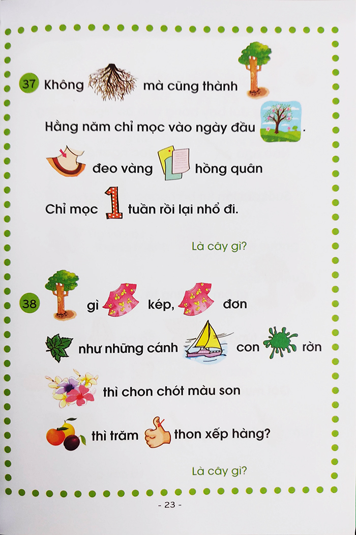 Sách - Câu Đố tư duy hình ảnh cho bé tập nói, tập đọc