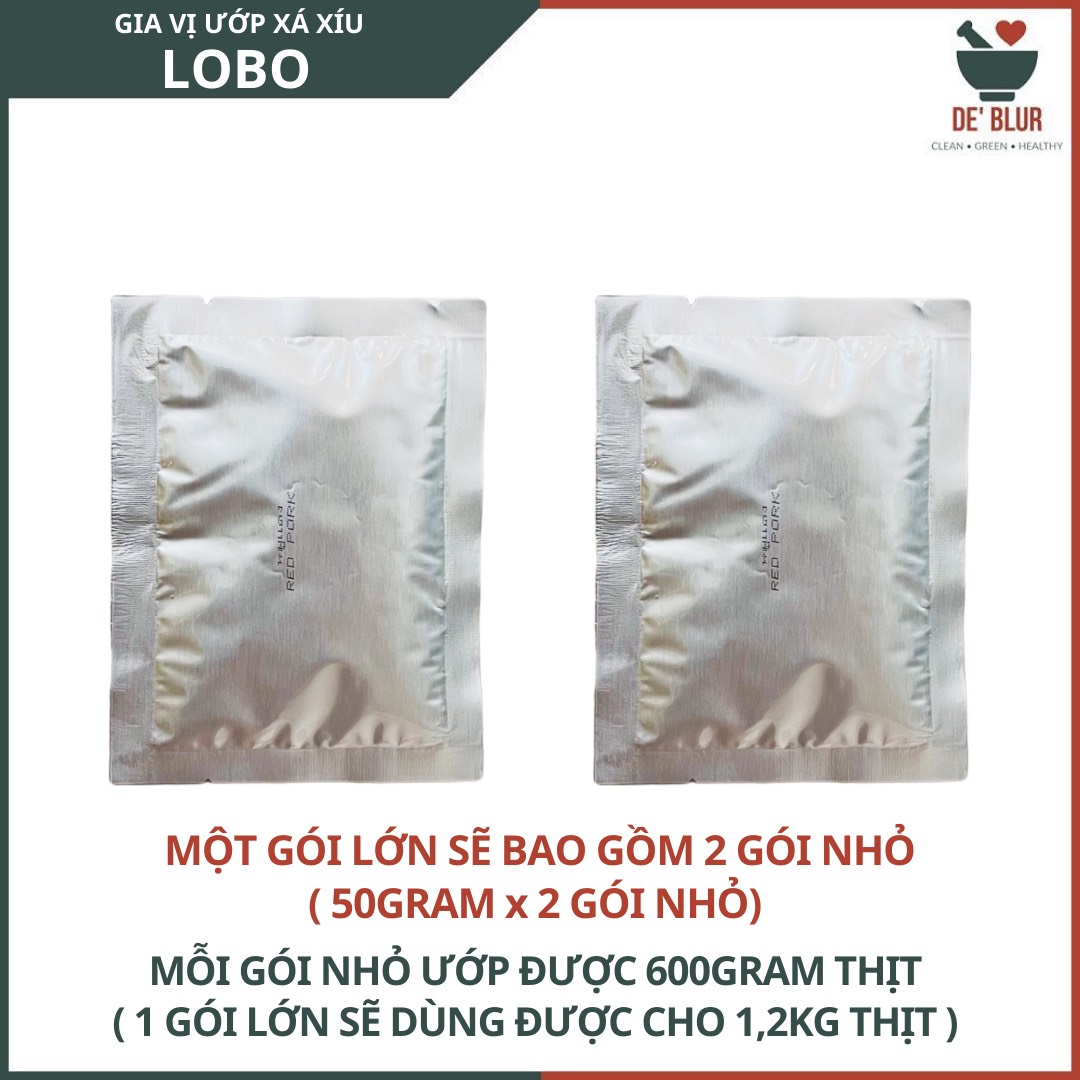 Bột Gia Vị Ướp Xá Xíu Thái Lan - Hiệu Lobo / Roast Red Pork Seasoning Mix / 1 Gói x 100GR / Ăn Chay Được
