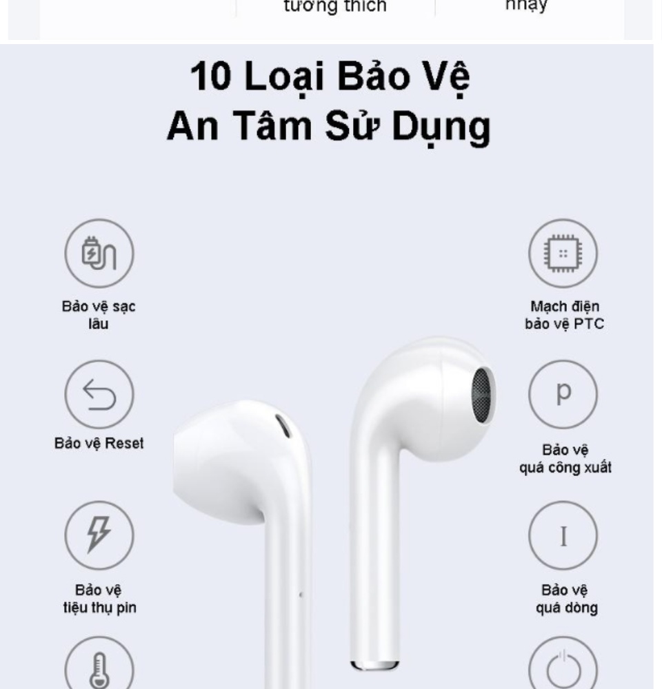 Tai Nghe Bluetooth Thế Hệ 12 5.0 TWS Nút Cảm Ứng Pin Trâu Có Cửa Sổ Kết Nối, Micro Đàm Thoại 2 Bên - Tai Nghe Không Dây Nhét Tai - Tai Nghe Bluetooth Mini - tai nghe bluetooth nhét tai 8