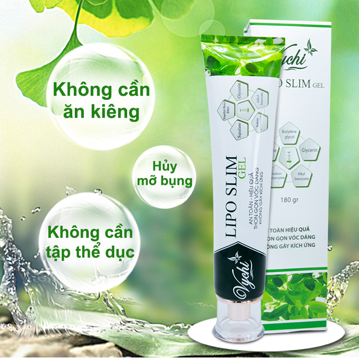 kem tan mỡ LIPOSLIM GEL gel tan mỡ từ thiên nhiên không nóng rát an toàn cho cả mẹ bầu sau sinh, cam kết hiệu quả chỉ sau 2 tuần sử dụng sản phẩm giúp giảm mỡ bùng và vùng tay chân đui mà không cần tập thể dục qua nhiều