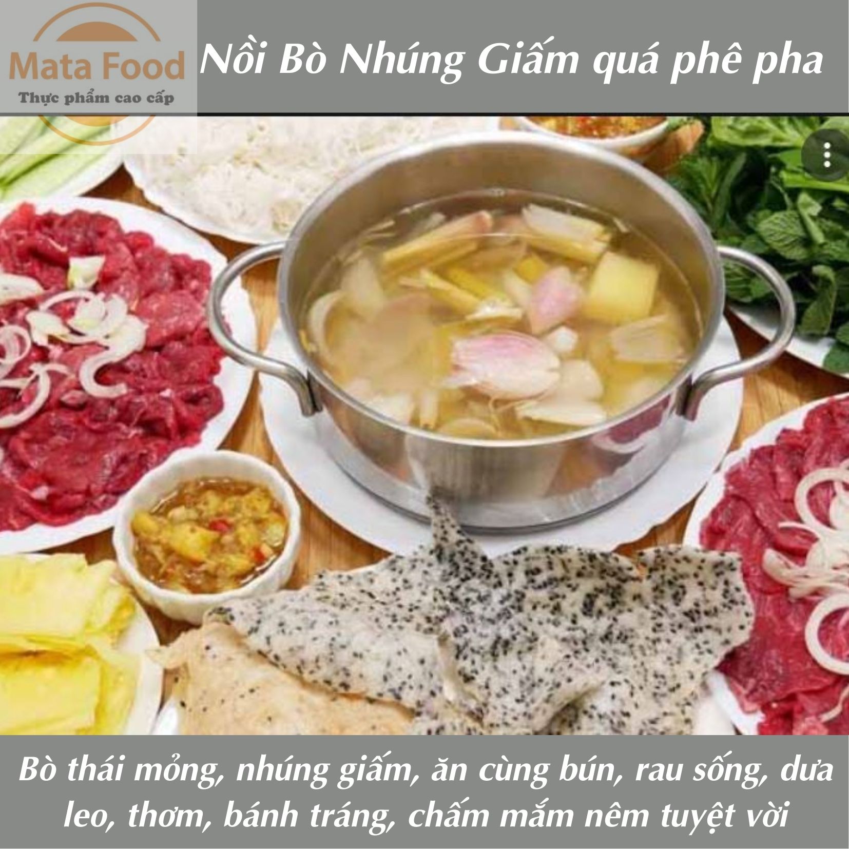 Thịt bò tơ Củ Chi nạc đùi không da 500gr - chế biến món ngon như bò tái, nhúng lẩu, nướng, hấp, xào... Matafood