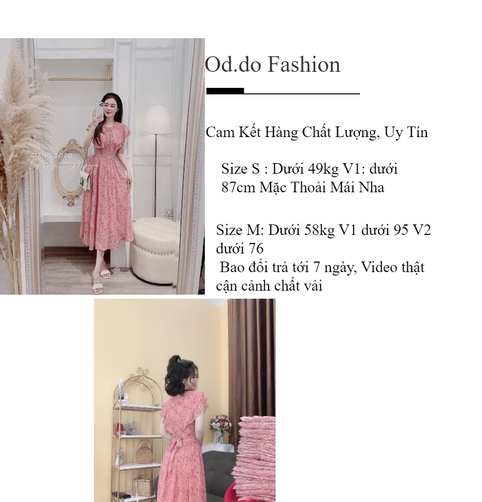 Váy Hoa ulzzang dáng dài cúc bọc voan tơ Quảng Châu Đầm hoa nhí vintage dáng  dài - Váy Fashion