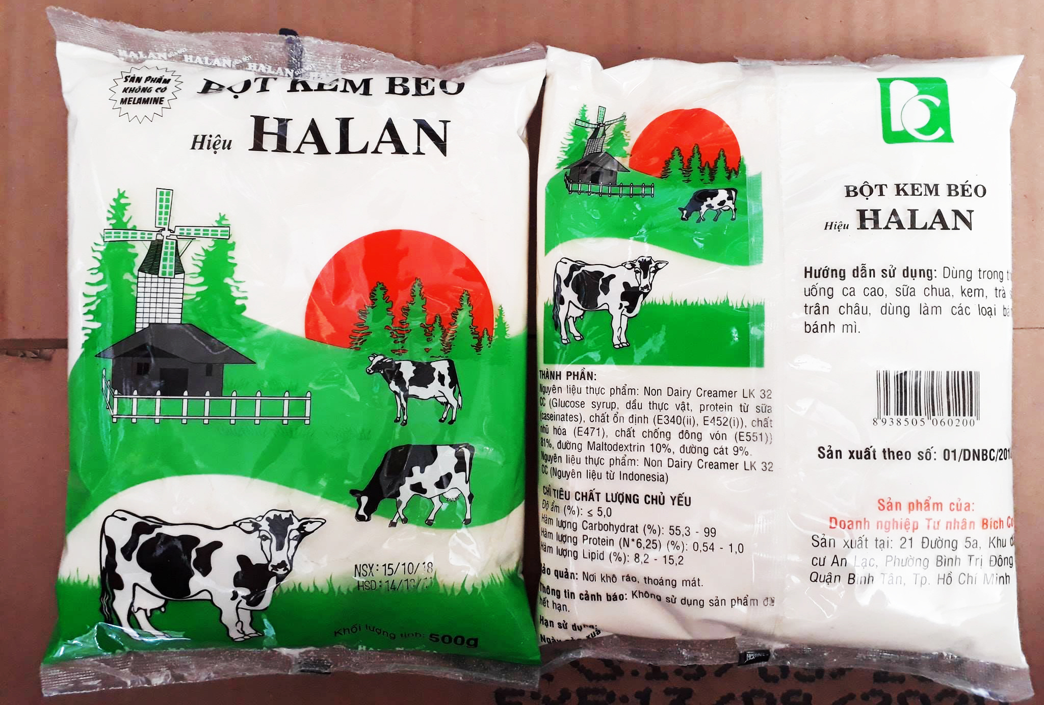 Bột kem béo Hà lan bịch 500g - bột sữa, pha trà sữa, làm bánh - Gia store