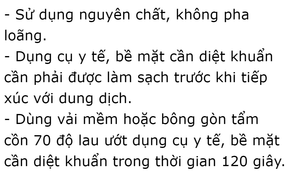Cồn 70 độ Vĩnh Phúc dùng để xử lý làm sạch môi trường, sát khuẩn bề mặt vật dụng và có thể xử lý vi khuẩn trực tiếp trên con người, bề mặt da, sát khuẩn vết thương, diệt khuẩn, sát khuẩn dụng cụ y tế, đồ vật DrViet 65 Cồn 70 độ Vĩnh Phúc dùng để xử lý làm sạch môi trường, sát khuẩn bề mặt vật dụng và có thể xử lý vi khuẩn trực tiếp trên con người, bề mặt da, sát khuẩn vết thương, diệt khuẩn, sát khuẩn dụng cụ y tế, đồ vật DrViet