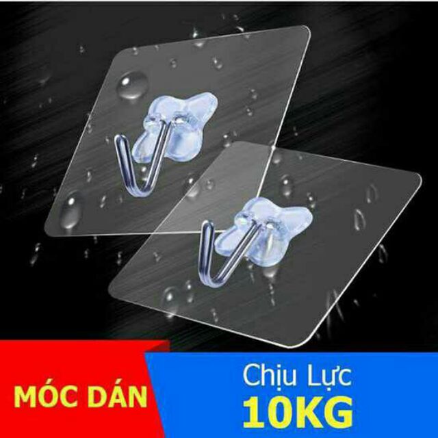 Bộ Combo 5 móc dính dán tường siêu dính, móc treo chịu lực lên tới 10kg, siêu chắc, siêu bền