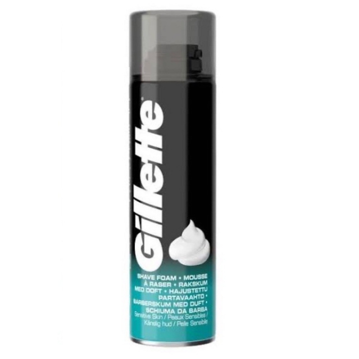 Bọt cạo râu Gillette Sensitive Skin cho da nhạy cảm Mỹ 300ml