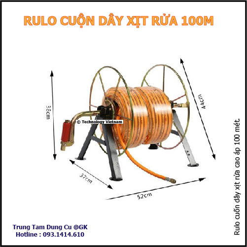 Rulo cuộn ống nước rulo cuốn dây phun xịt áp lực cao Trung Tâm Dụng Cụ @GK Shopconcachep