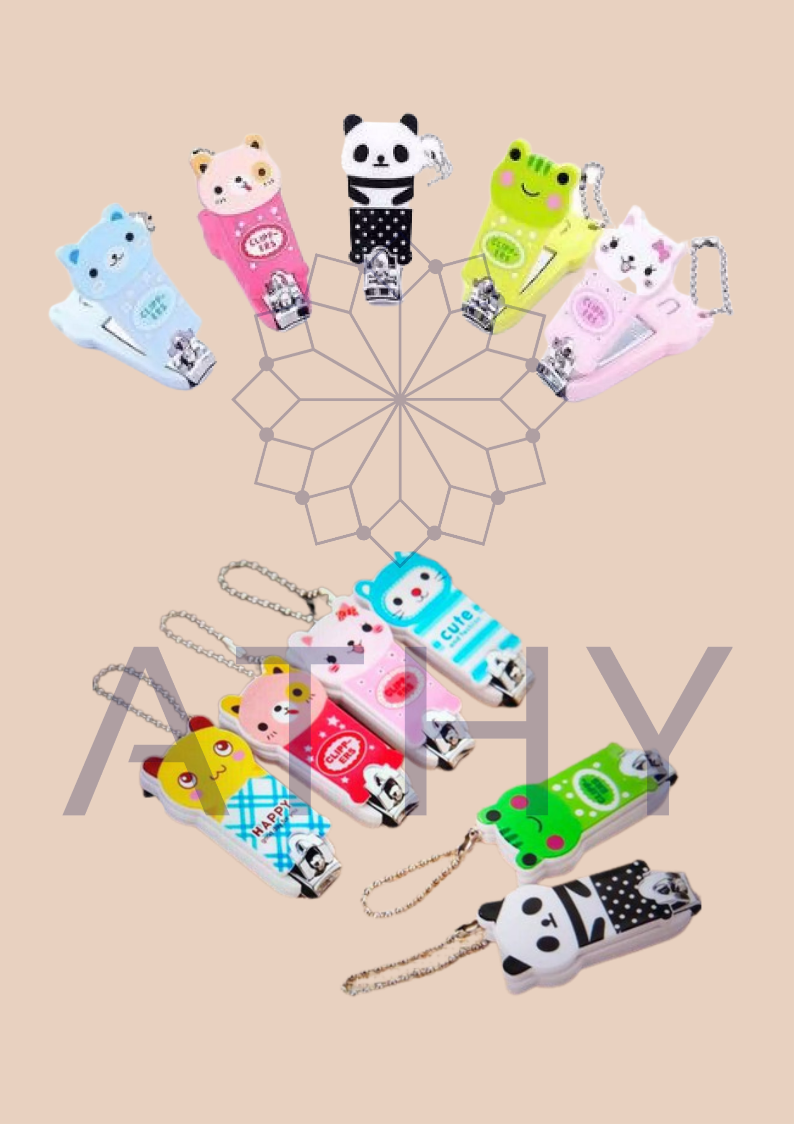 Bấm móng tay hình thú dễ thương cho em bé đồ cắt móng tay phụ kiện làm nail cute dụng cụ chăm sóc móng giá rẻ