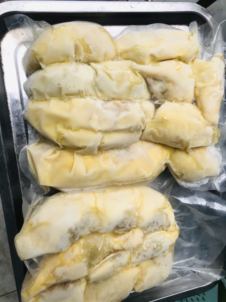 Sầu riêng nguyên múi dona ( sầu riêng thái ) đông lạnh làm bánh -10kg - Trái Cây Cười -( chỉ áp dụng giao hàng hỏa tốc )