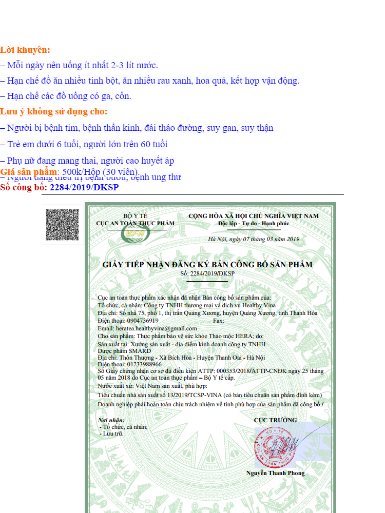 02 Hộp Trà Thảo mộc Giảm cân Hera Plus (30 viên) – Hỗ trợ giảm cân an toàn - Trà Giảm cân Hera Plus