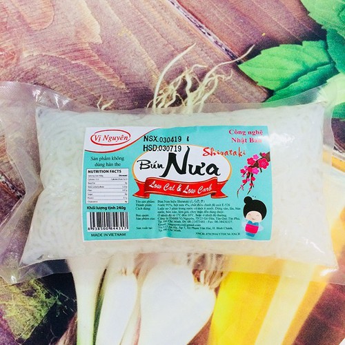 Bún Nưa Keto Das Vị Nguyên 240Gram- Đồ Ăn Vặt