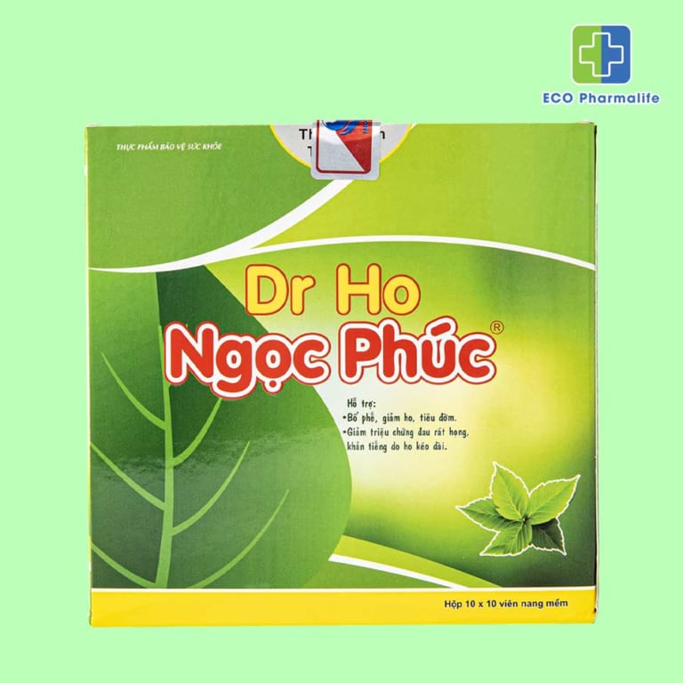 Dr ho Ngọc Phúc - Lọ 600gr - Giúp bổ phế, giảm ho, tiêu đờm. Hỗ trợ giảm triệu chứng đau rát họng, khản tiếng do ho kéo dài - Ecopharmalife
