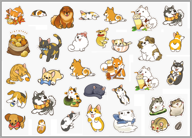 Sticker dán sổ tay, trang trí sổ dán ảnh, scrapbook, nhãn dán sinh nhật, giáng sinh